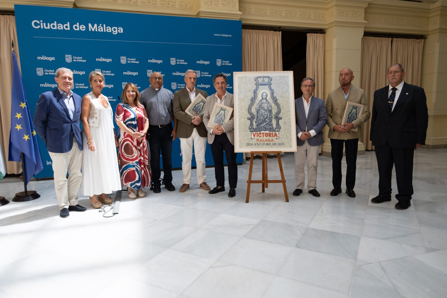 Presentación del cartel de la procesión de Santa María de la Victoria 2024