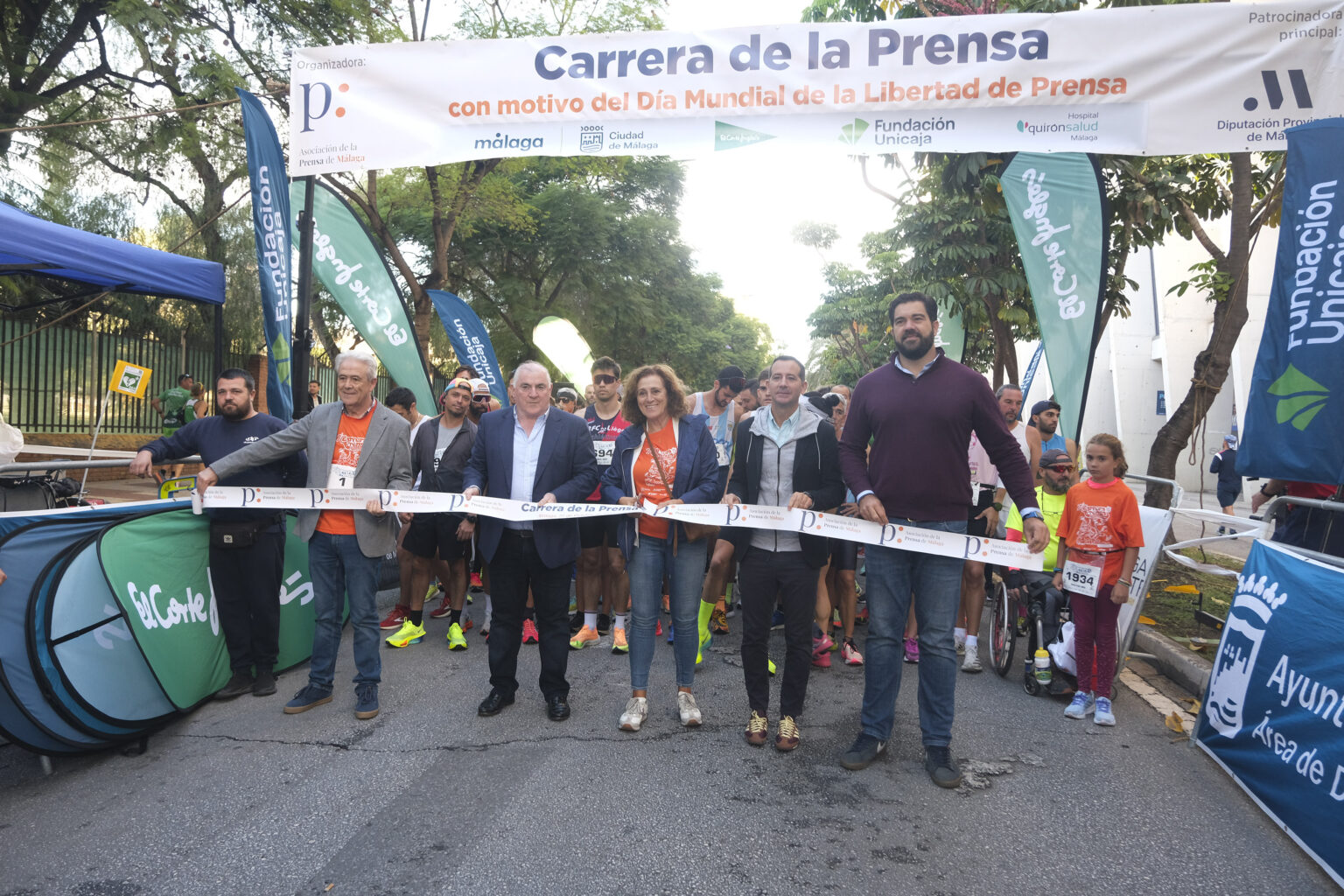 Más de 1.400 corredores reivindican en Málaga la libertad de prensa