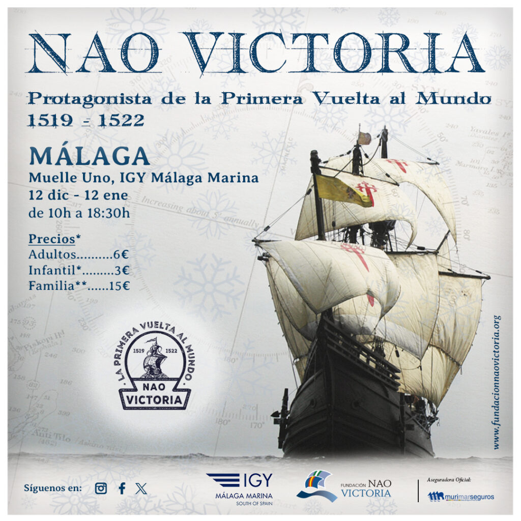 La Nao Victoria visitará próximamente el puerto de Málaga